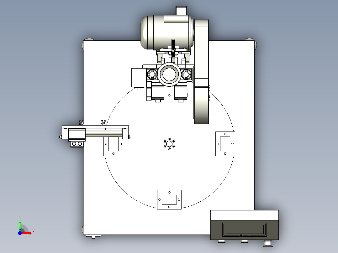 冲压分度自动下料设备前视图