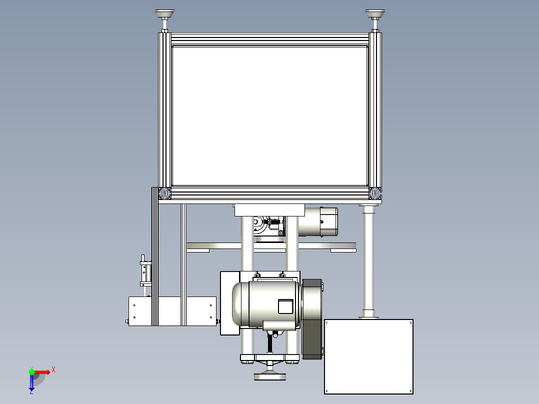 冲压分度自动下料设备俯视图