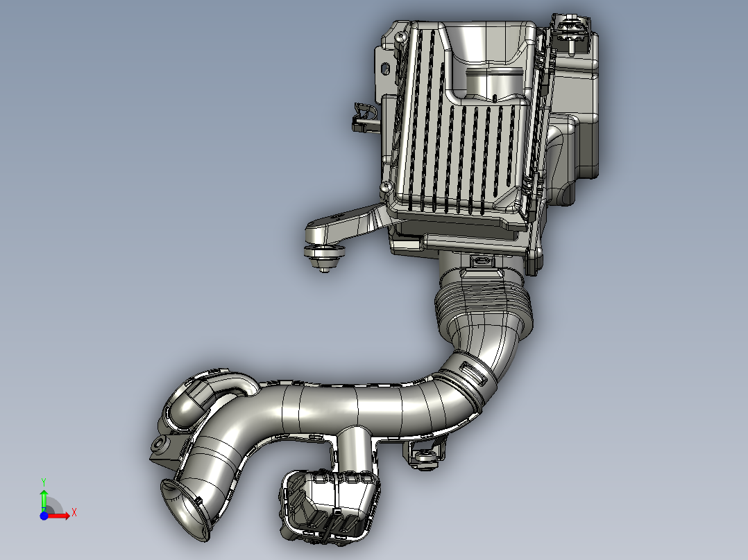 汽车空气过滤总成前视图