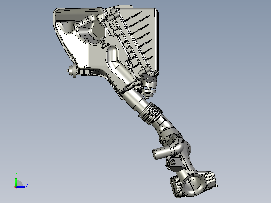 汽车空气过滤总成左视图