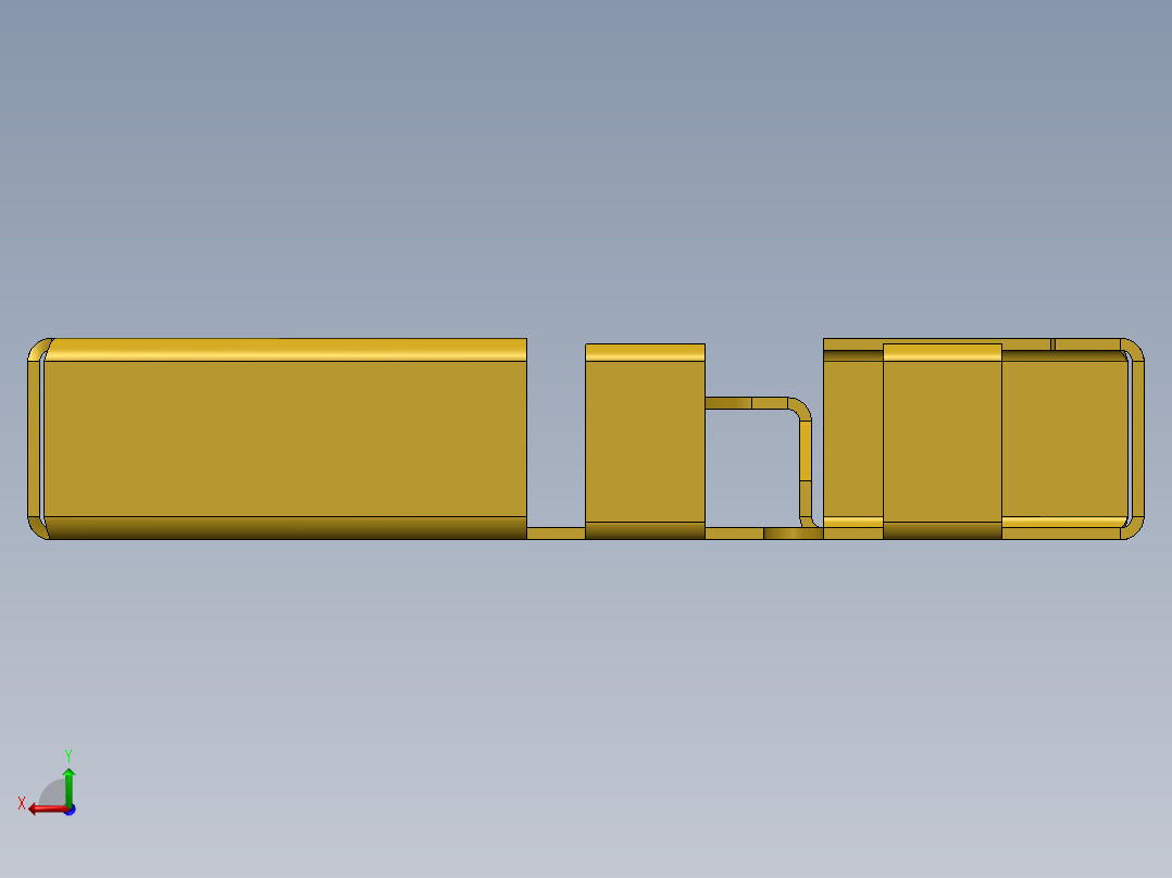 金属板壳体52后视图