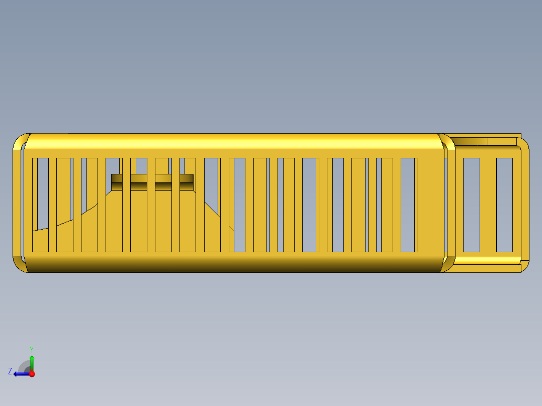 金属板壳体52右视图