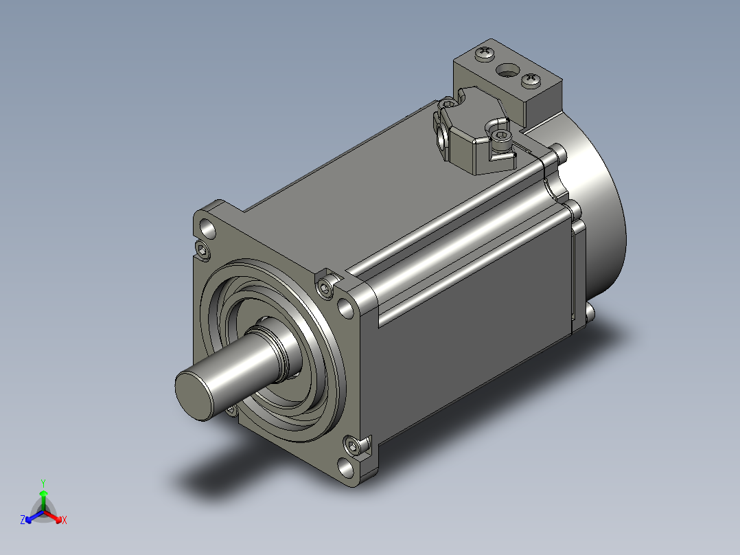 SME-L040模组电机0正等轴测图