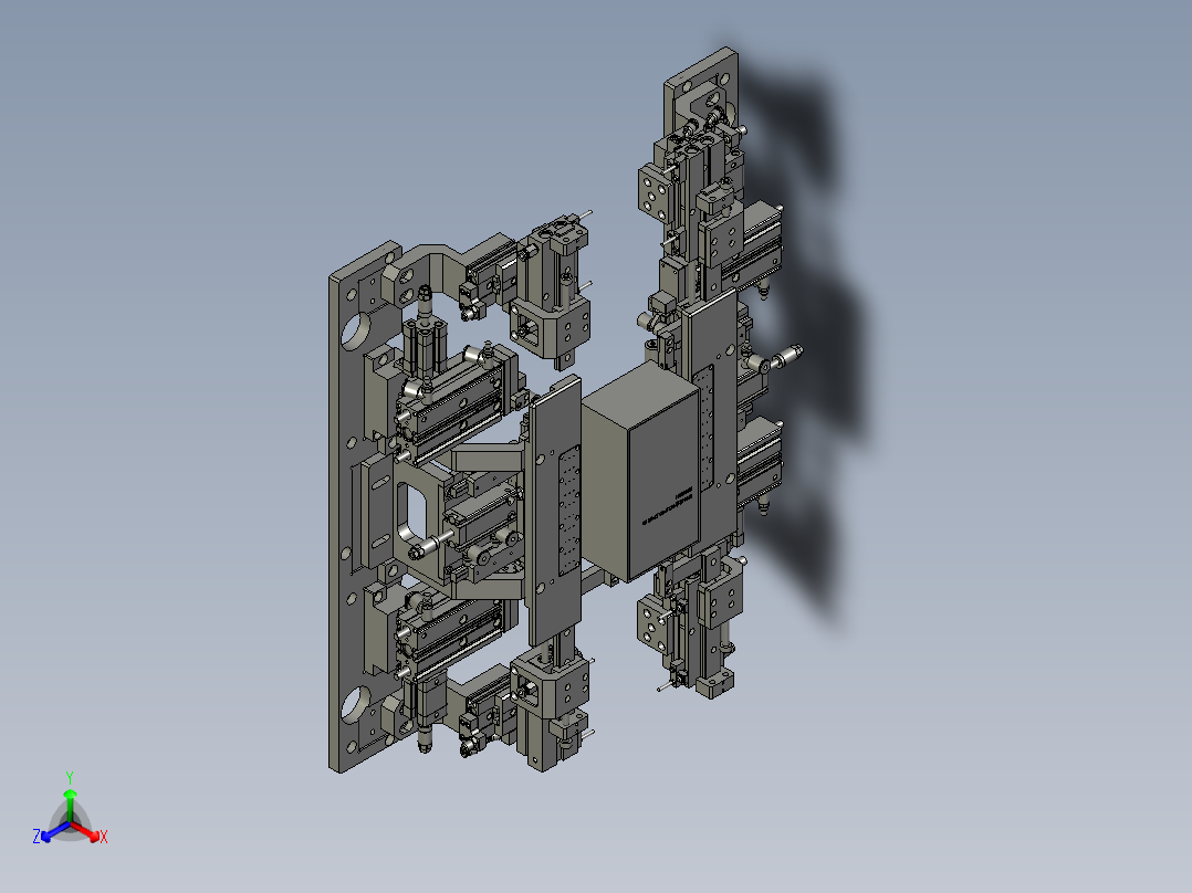 包膜模组正等轴测图