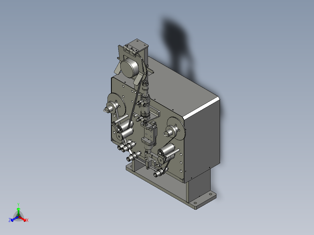 连体生产组装线-GPHD108-切膠紙總成主视图