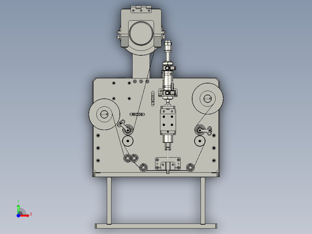 连体生产组装线-GPHD108-切膠紙總成前视图