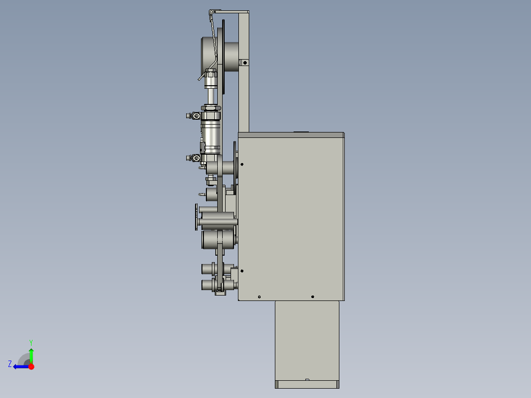连体生产组装线-GPHD108-切膠紙總成右视图