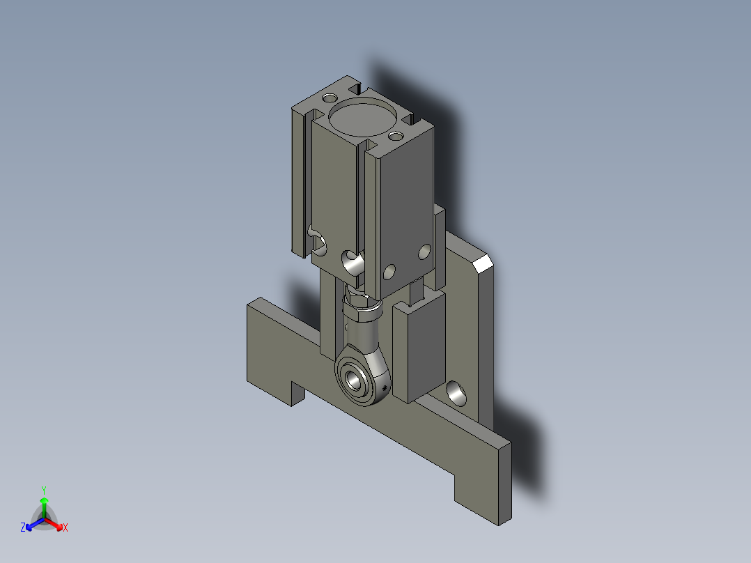 空盘分离机构主视图