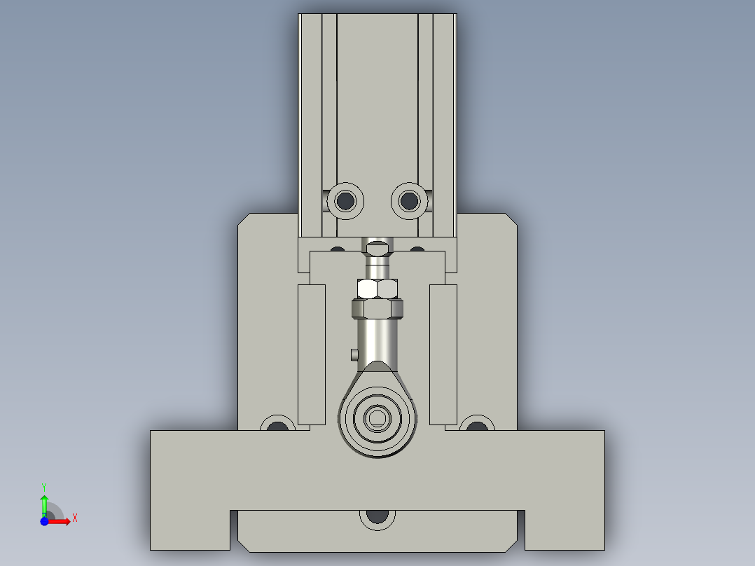 空盘分离机构前视图