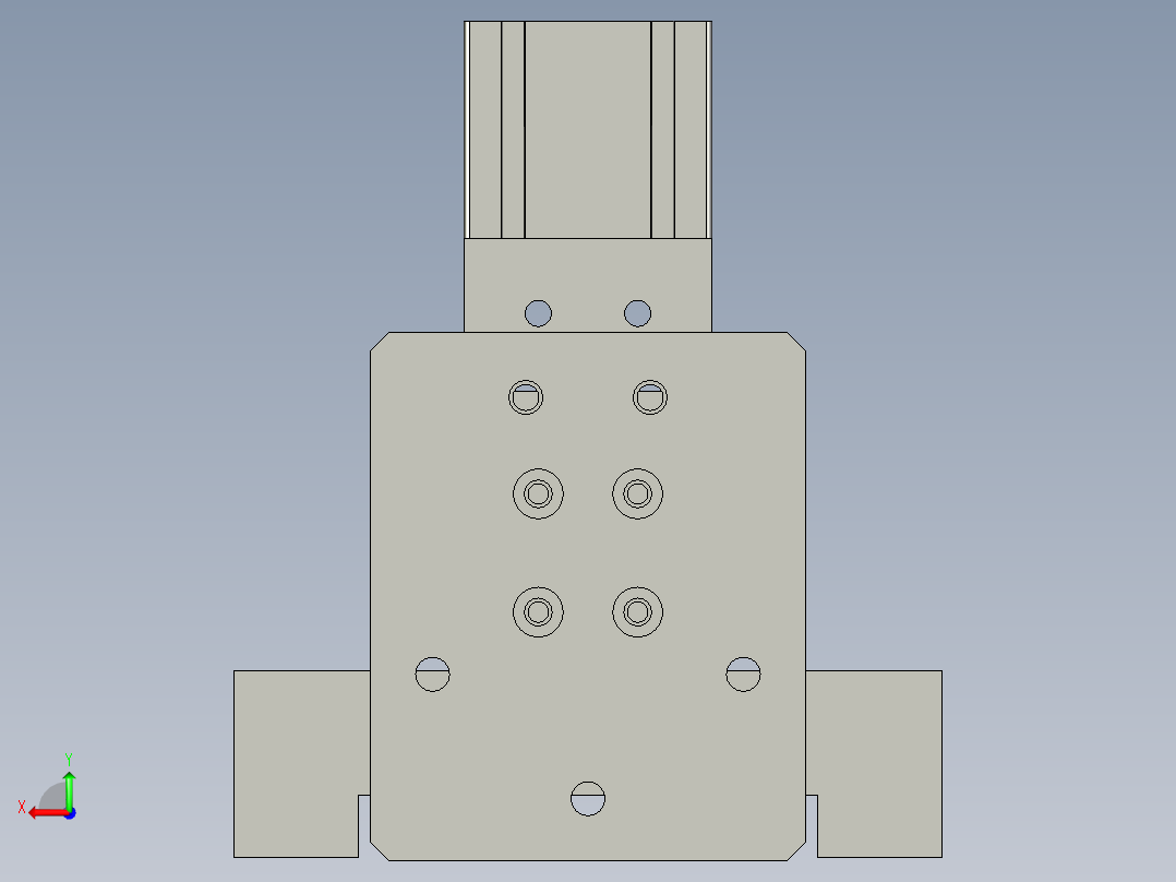空盘分离机构后视图