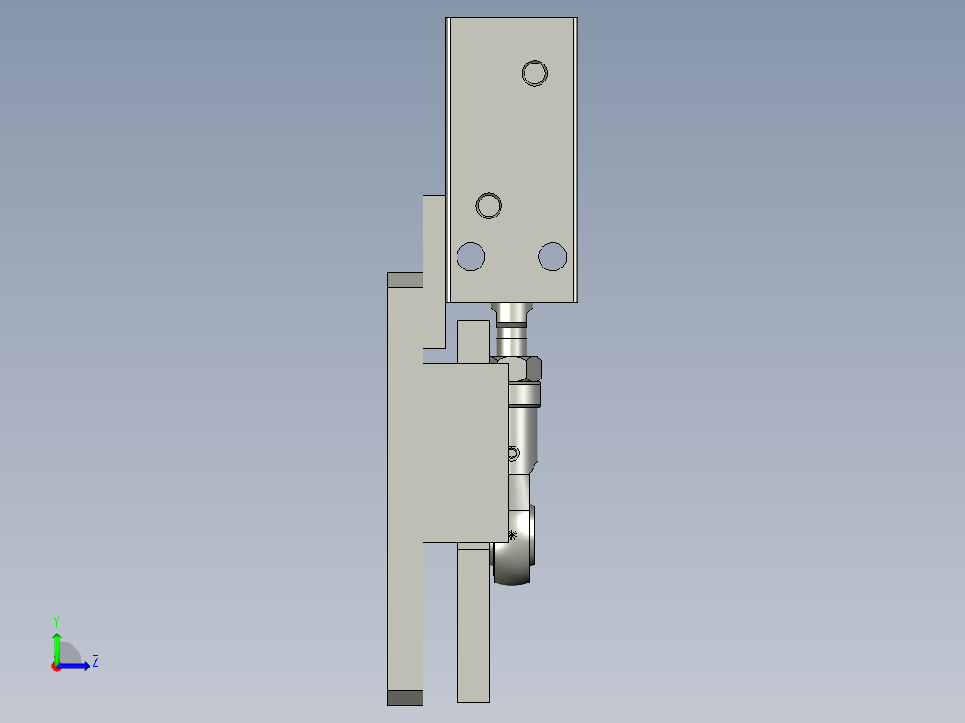 空盘分离机构左视图