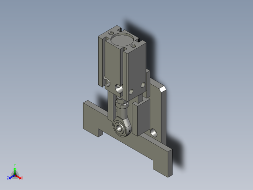 空盘分离机构正等轴测缩略图