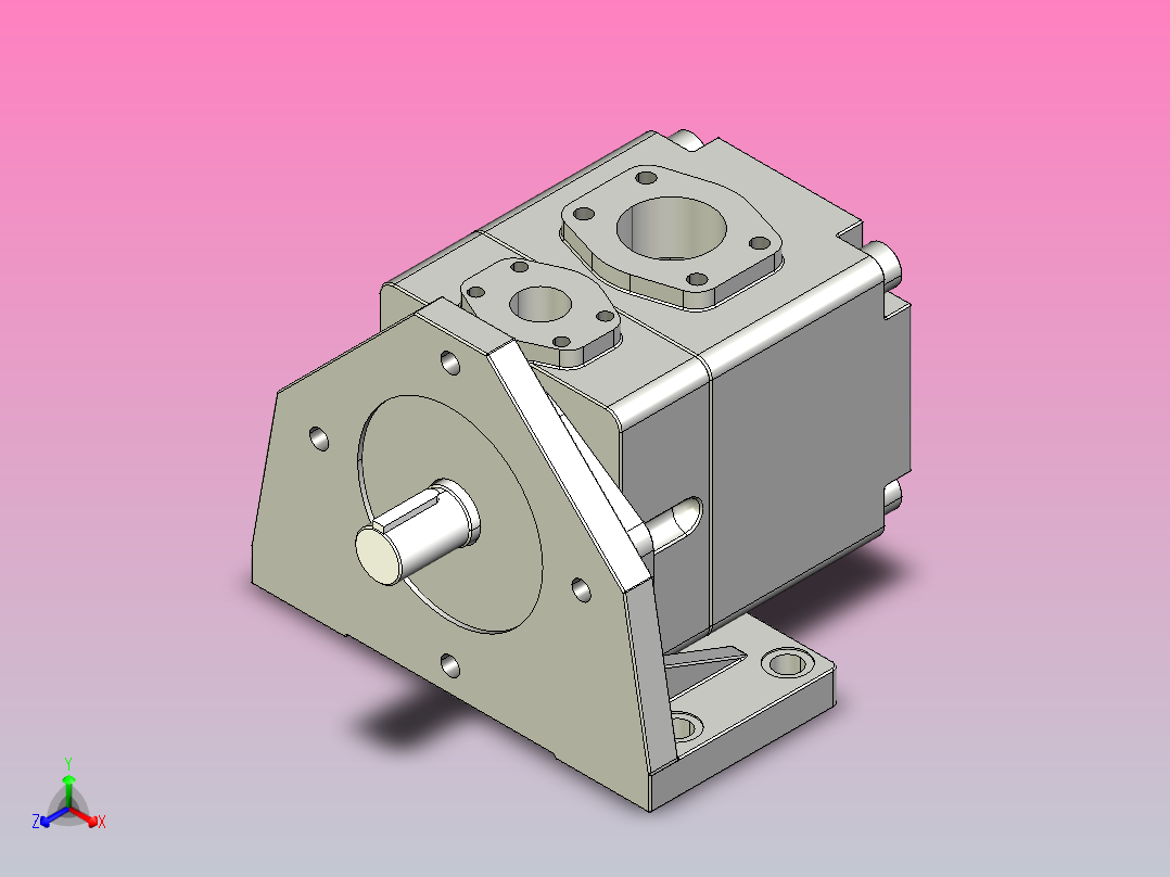 PV2R3底座安装型油泵[PV2R3-60-L-RBB]主视图