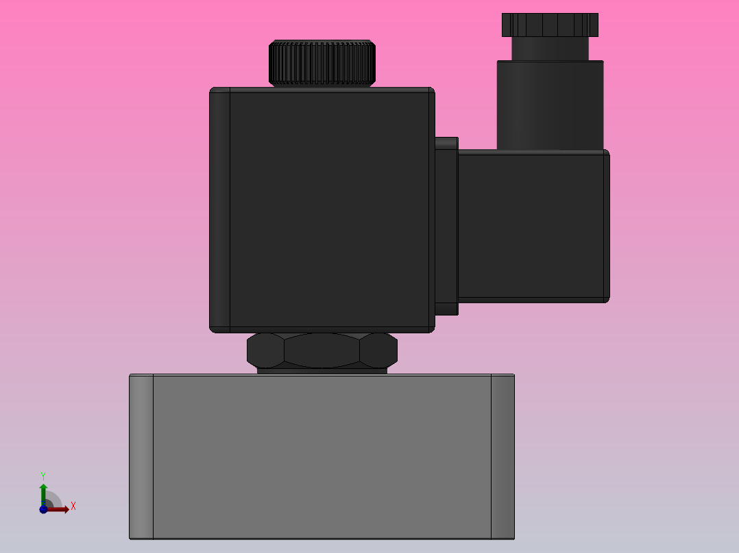 管接式电控换向阀[XQ220480.0]前视图