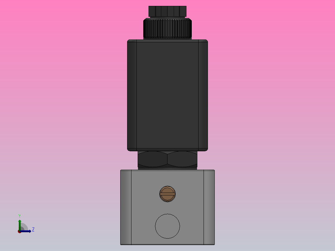 管接式电控换向阀[XQ220480.0]左视图