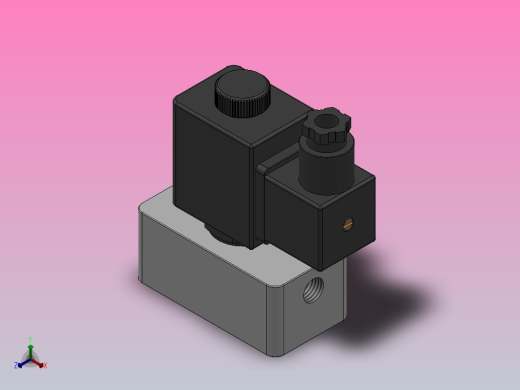 管接式电控换向阀[XQ220480.0]正等轴测缩略图