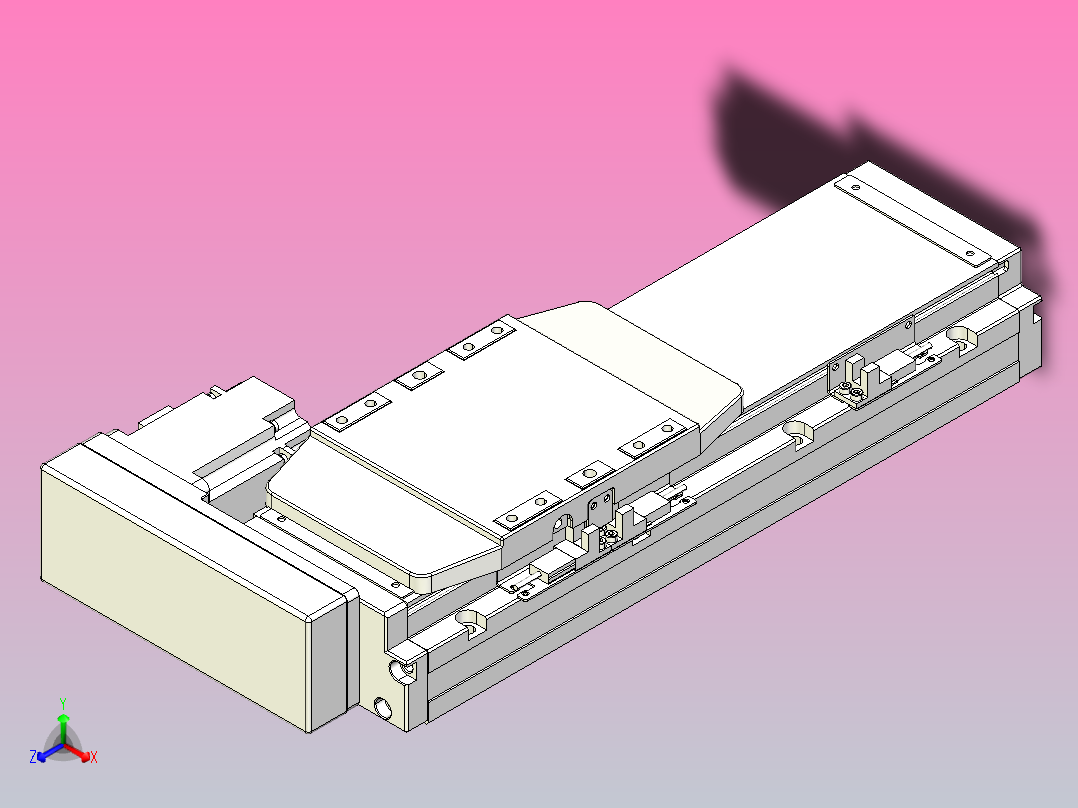滚珠丝杠直线轴内置导轨TPA-GCR-120-1610C-L150-MR-M40-N3主视图