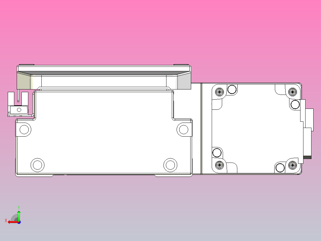 滚珠丝杠直线轴内置导轨TPA-GCR-120-1610C-L150-MR-M40-N3后视图