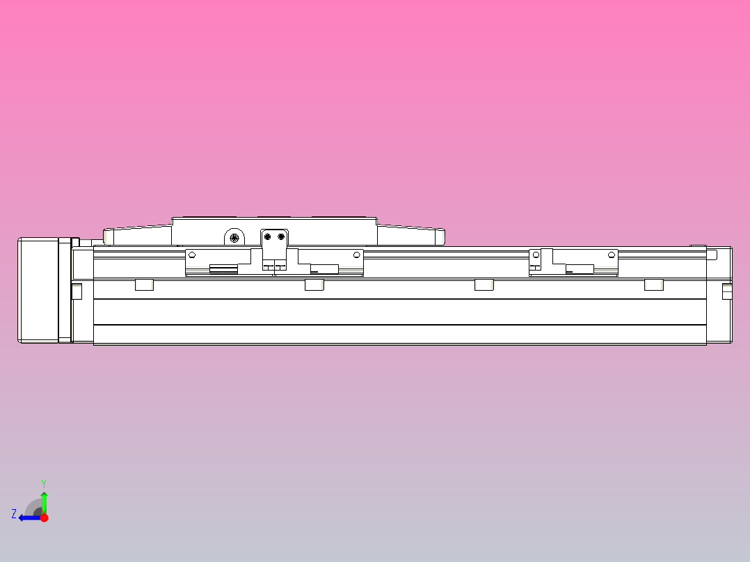 滚珠丝杠直线轴内置导轨TPA-GCR-120-1610C-L150-MR-M40-N3右视图
