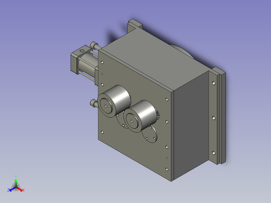 端头轧机主视图