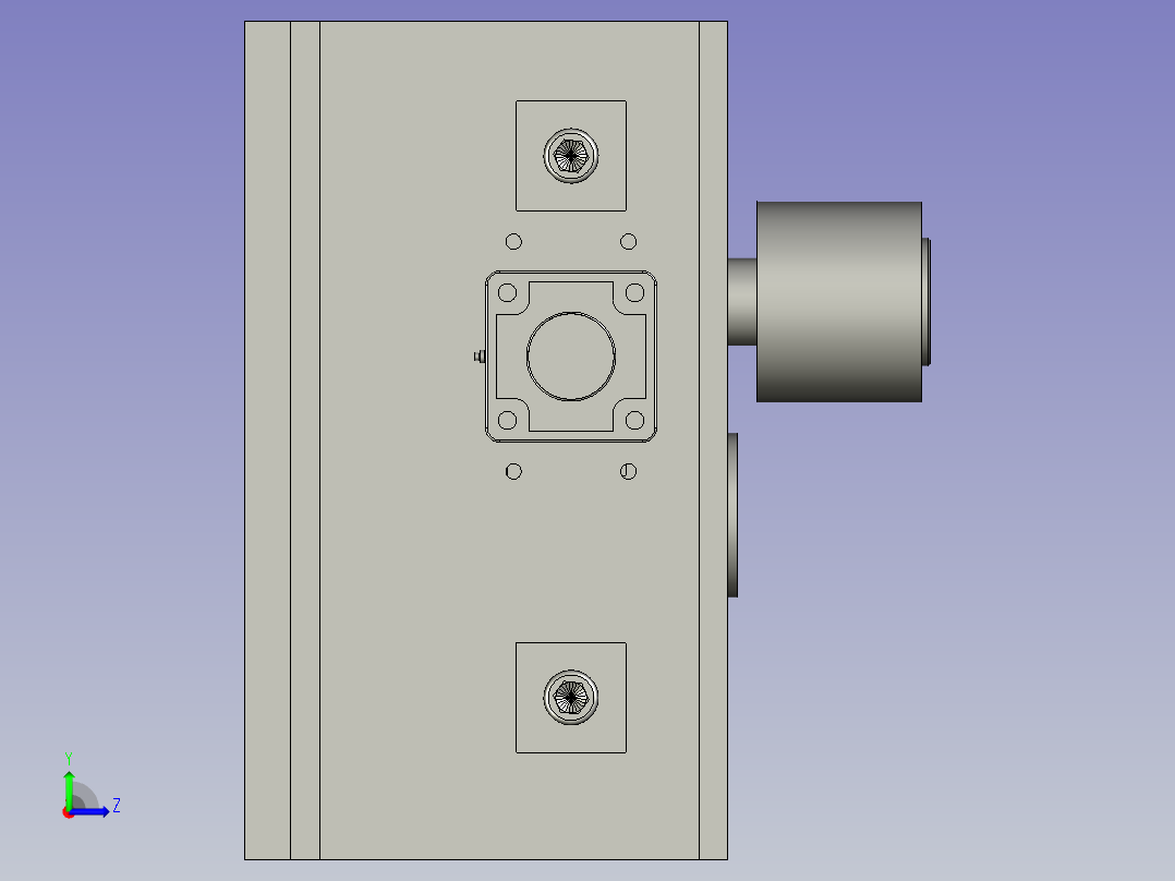 端头轧机左视图
