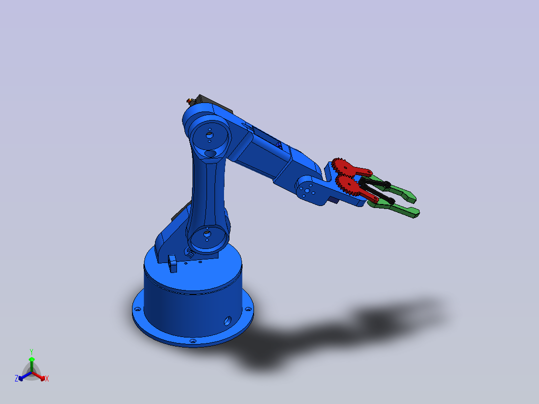 7 自由度机械臂正等轴测图