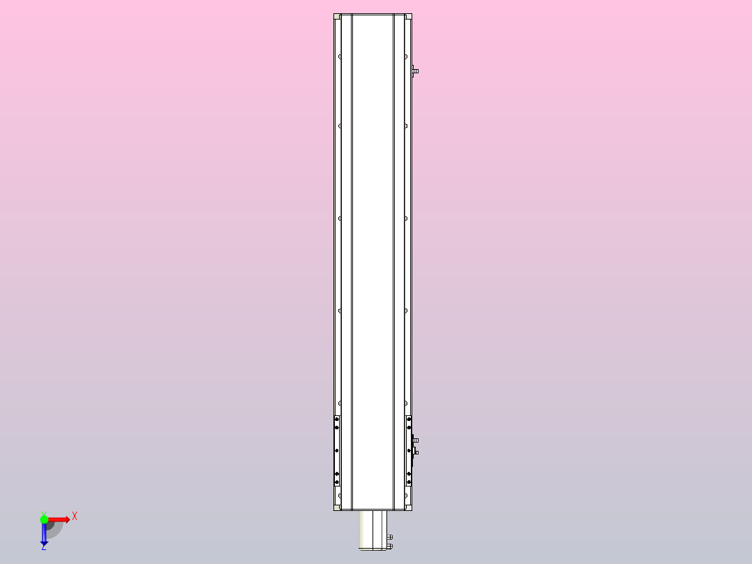 MTH17标准螺杆滑台[MTH17-L#-800-BC-P40-C3]俯视图