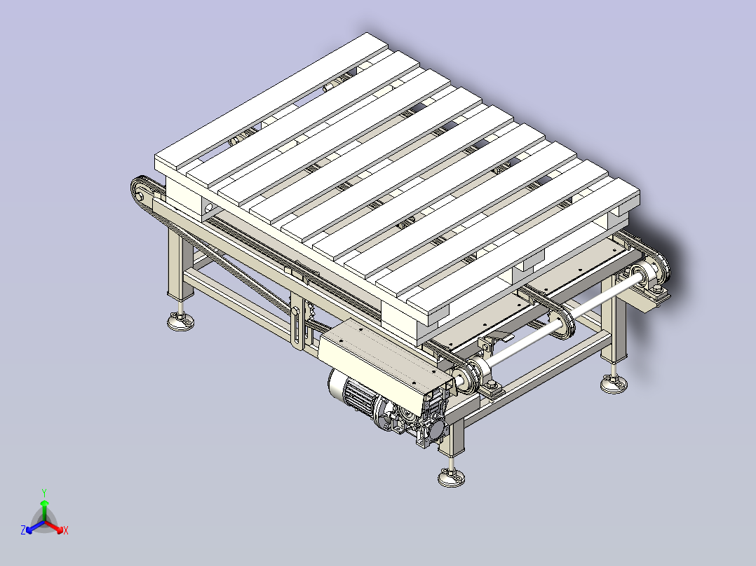 输送机-链式输送机主视图