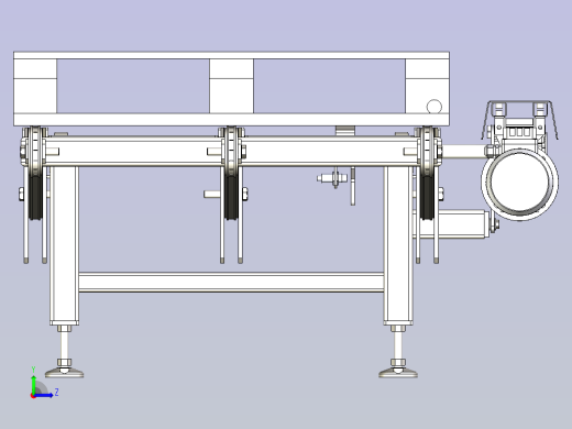 输送机-链式输送机左视缩略图