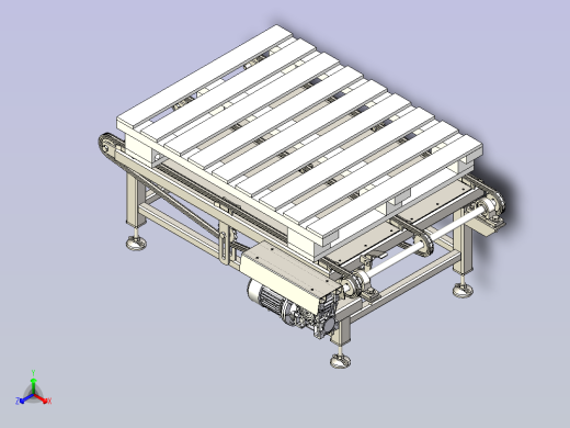 输送机-链式输送机正等轴测缩略图