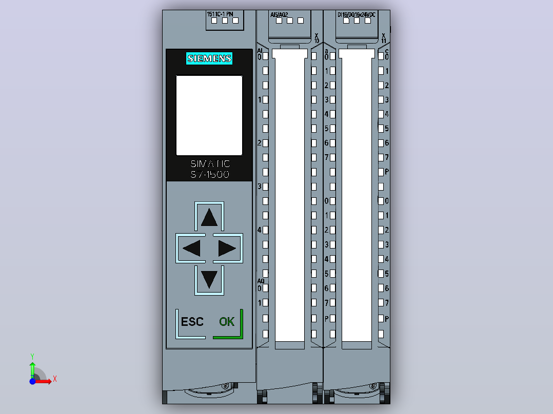PLC S7-1500前视图
