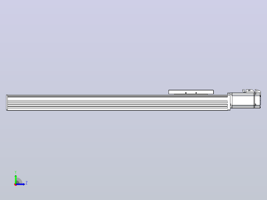滚珠丝杠直线轴带导轨全封闭TPA-HCR-120D-1610C-L600-M-C-P40-N3左视图