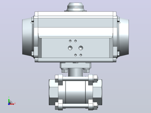 气动球阀8805_217266_2_2_and_3_2_way_ball_valve_with_pneumatic_rotary_actuator前视缩略图