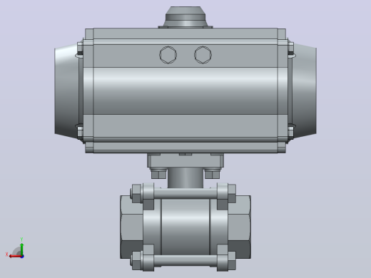 气动球阀8805_217266_2_2_and_3_2_way_ball_valve_with_pneumatic_rotary_actuator后视缩略图