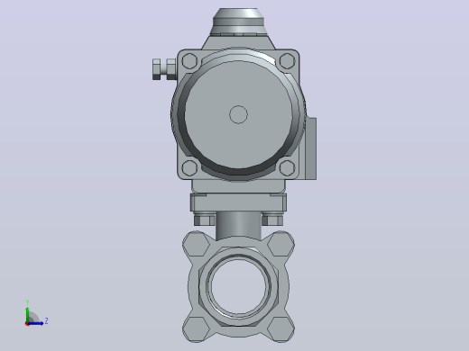 气动球阀8805_217266_2_2_and_3_2_way_ball_valve_with_pneumatic_rotary_actuator左视缩略图