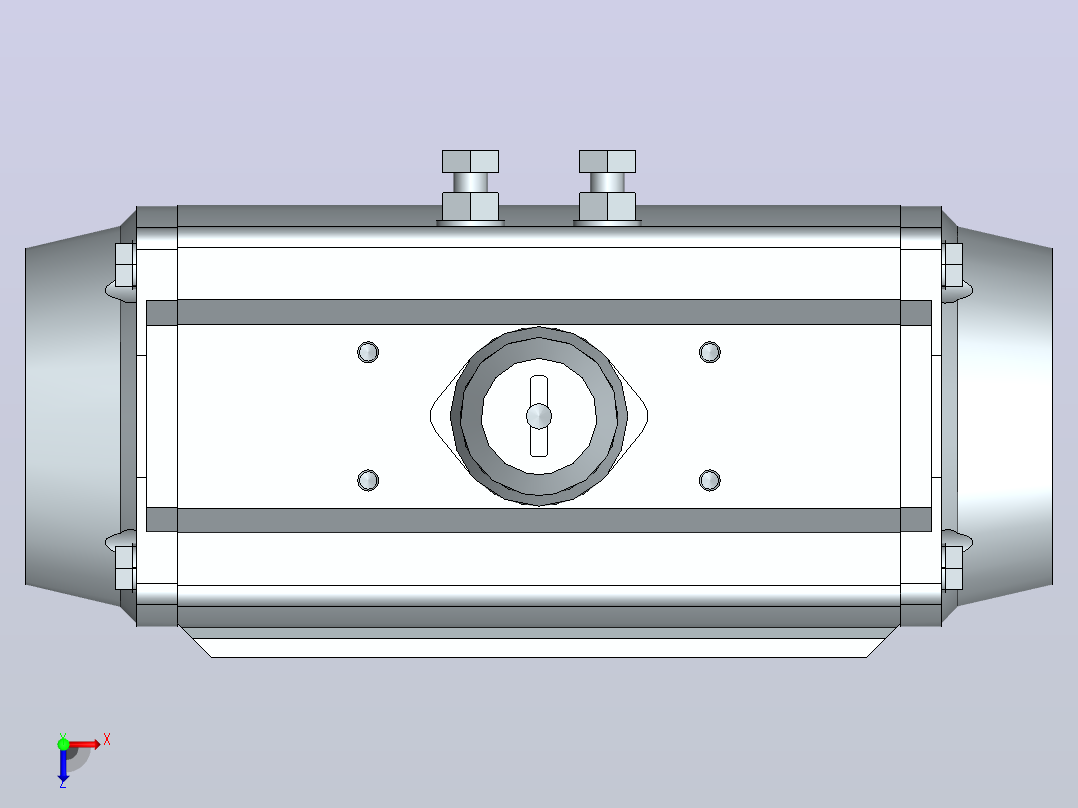 气动球阀8805_217266_2_2_and_3_2_way_ball_valve_with_pneumatic_rotary_actuator俯视图