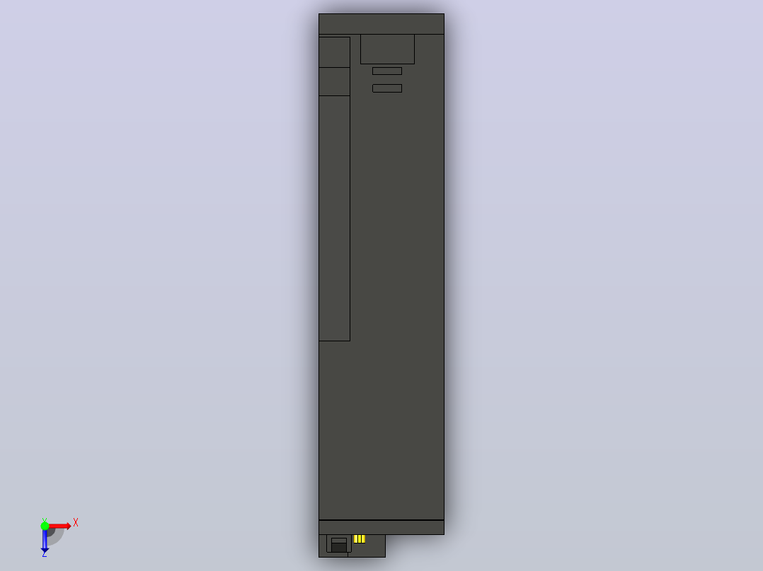 用于机器人生产线工艺过程的控制模块g172dcpu_a俯视图