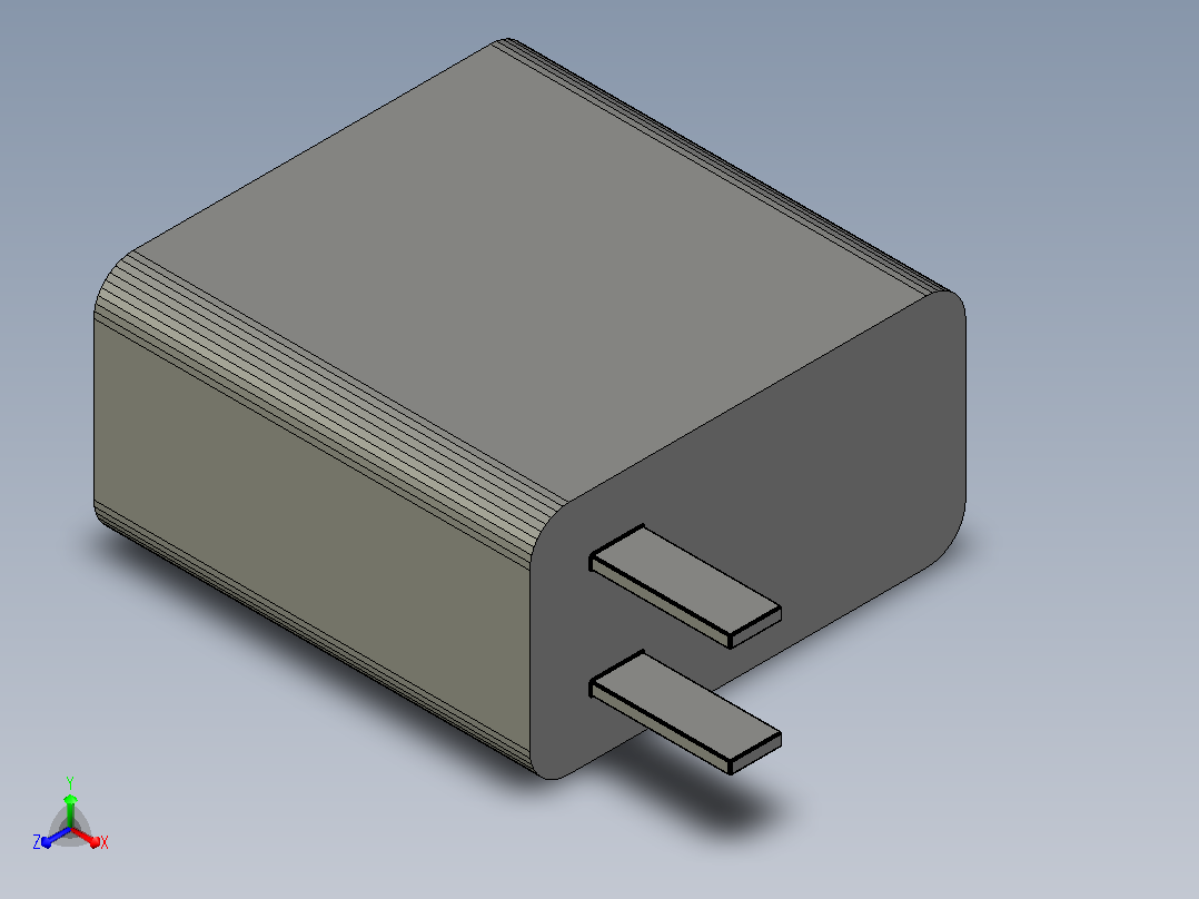 _5v-USB_ 充电适配器正等轴测图