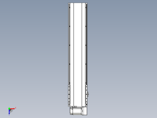 皮带直线轴半封闭可选导轨TPA-HNB-202D-140-L750-RU-C-P75-N3俯视缩略图