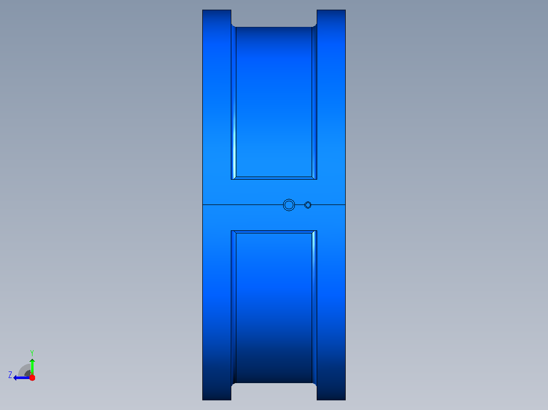 H71H╱Y╱F-PN1.6(HWF6)对夹式止回阀[H71H╱Y╱F-PN1.6(HWF6)]450右视图