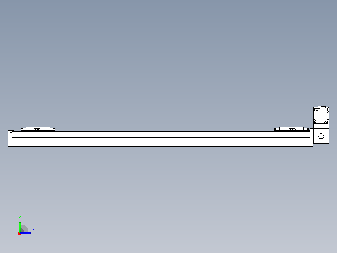 皮带直线轴双滑块型TPA-GCBS-80-P60-L425-RU-M20-N3左视图