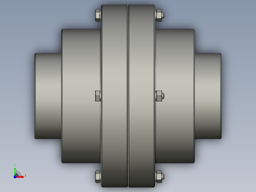 齿式联轴器 2500Nm d=60mm前视缩略图