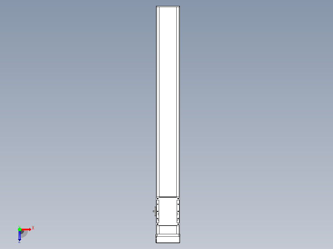 滚珠丝杠直线轴带导轨全封闭TPA-HCR-105D-1610C-L800-MP-Y-P40-N3俯视图
