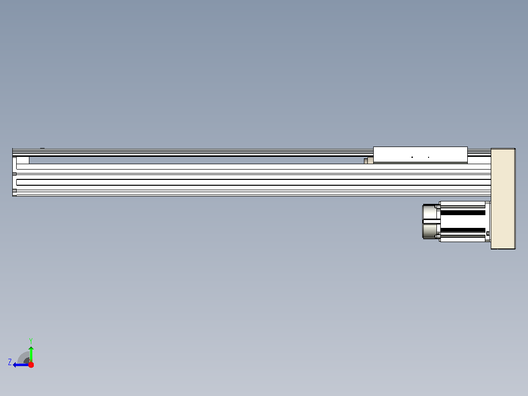 日规模组半封闭丝杆TPA-HNR-220D-3210C-L800-MP-Y-P1K-N3右视图