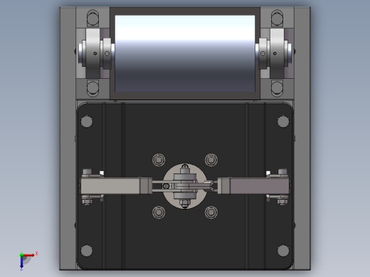 钢轨装夹夹具俯视缩略图