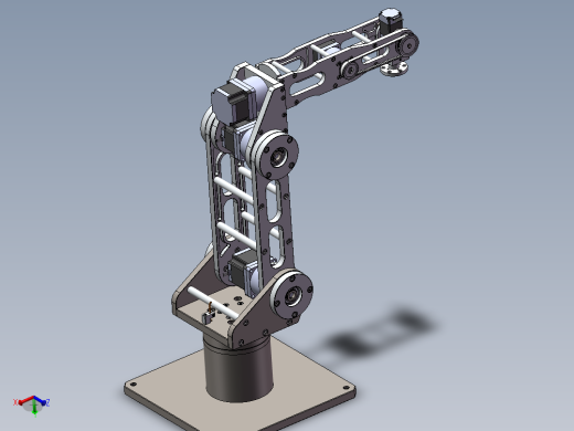 可生产的6轴机器人六轴机械臂（sw16可编辑+工程图+BOM）