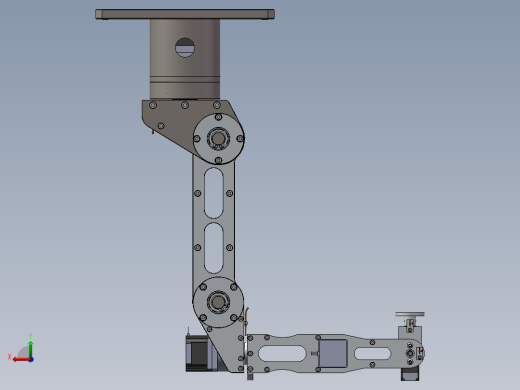 可生产的6轴机器人六轴机械臂（sw16可编辑+工程图+BOM）后视缩略图