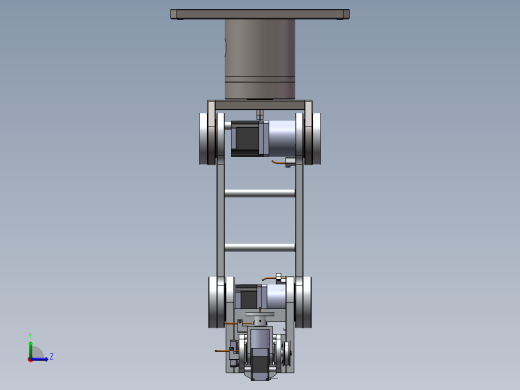 可生产的6轴机器人六轴机械臂（sw16可编辑+工程图+BOM）左视缩略图