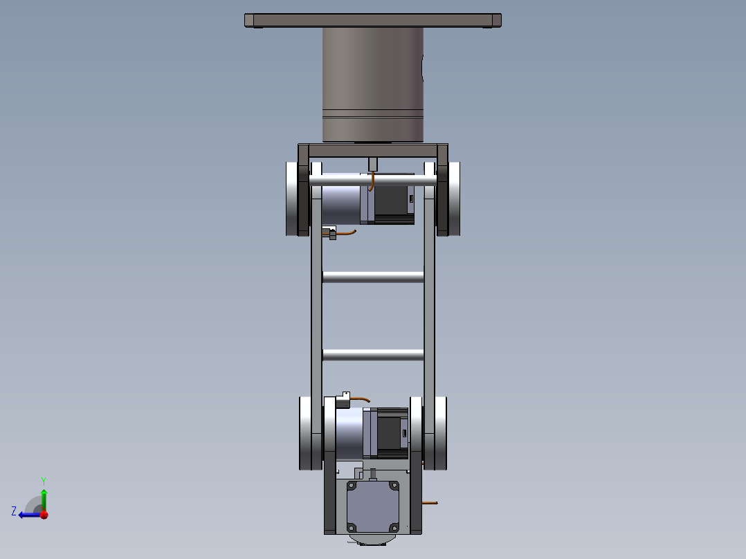 可生产的6轴机器人六轴机械臂（sw16可编辑+工程图+BOM）右视图