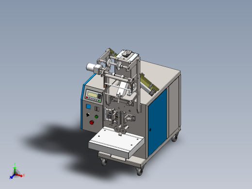 螺丝包装机螺丝螺母类包装机颗粒粉尘包装机3d图纸